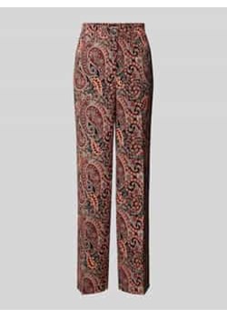 Spodnie szerokie o kroju regular fit z guzikiem z imitacji rogu model ‘MABLE MAVITA’ ze sklepu Peek&Cloppenburg  w kategorii Spodnie damskie - zdjęcie 177859671