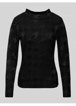 T-shirt o kroju slim fit ze wzorem w pepitkę ze sklepu Peek&Cloppenburg  w kategorii Bluzki damskie - zdjęcie 177860934