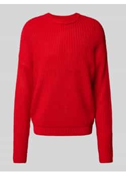 Sweter z dzianiny z okrągłym dekoltem ze sklepu Peek&Cloppenburg  w kategorii Swetry męskie - zdjęcie 177861533