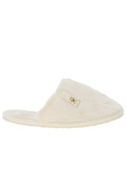 Klapki Tommy Hilfiger Comfort Home Slipper FW0FW08138-YBH - białe ze sklepu streetstyle24.pl w kategorii Kapcie damskie - zdjęcie 177862653