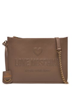 LOVE MOSCHINO Torebka JC4118PP1LL1020A Brązowy ze sklepu MODIVO w kategorii Kopertówki - zdjęcie 177863631