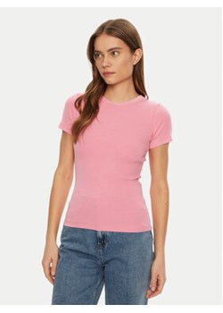 JJXX T-Shirt Frankie 12239962 Różowy Slim Fit ze sklepu MODIVO w kategorii Bluzki damskie - zdjęcie 177863894
