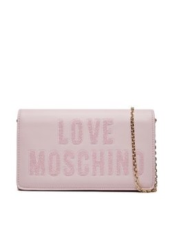 LOVE MOSCHINO Torebka JC4293PP0IKK160A Różowy ze sklepu MODIVO w kategorii Kopertówki - zdjęcie 177866060