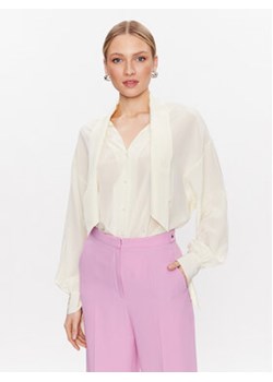 BOSS Bluzka 50483312 Écru Relaxed Fit ze sklepu MODIVO w kategorii Bluzki damskie - zdjęcie 177871542