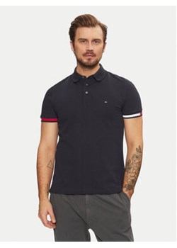 Tommy Hilfiger Polo Flag Cuff MW0MW37518 Granatowy Slim Fit ze sklepu MODIVO w kategorii T-shirty męskie - zdjęcie 177873363