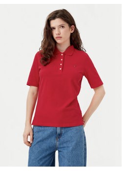 Tommy Hilfiger Polo 1985 WW0WW43224 Czerwony Regular Fit ze sklepu MODIVO w kategorii Bluzki damskie - zdjęcie 177874380