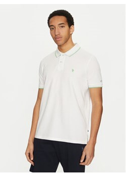 U.S. Polo Assn. Polo MUP3508 Biały Regular Fit ze sklepu MODIVO w kategorii T-shirty męskie - zdjęcie 177879264