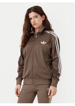 adidas Bluza adicolor Classic Firebird JC8253 Beżowy Loose Fit ze sklepu MODIVO w kategorii Bluzy damskie - zdjęcie 177880993