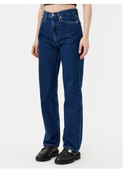 Calvin Klein Jeans Jeansy J20J224504 Granatowy Straight Fit ze sklepu MODIVO w kategorii Jeansy damskie - zdjęcie 177881873