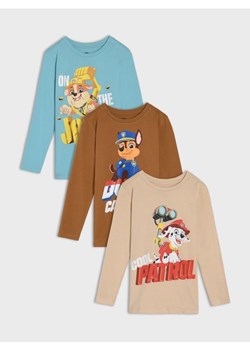 Sinsay - Koszulka z długimi rękawami Psi Patrol 3 pack - wielobarwny ze sklepu Sinsay w kategorii T-shirty chłopięce - zdjęcie 177888531
