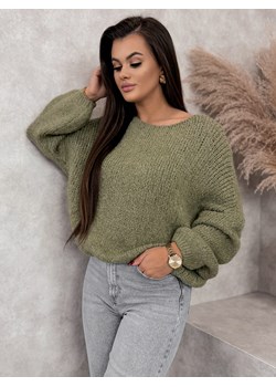 sweter farro khaki one size ze sklepu UBRA w kategorii Swetry damskie - zdjęcie 177890312