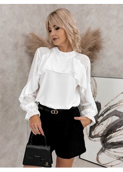 bluzka livinia ecru one size ze sklepu UBRA w kategorii Bluzki damskie - zdjęcie 177890391