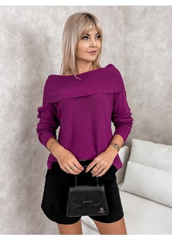 sweter manuelle fioletowy one size ze sklepu UBRA w kategorii Swetry damskie - zdjęcie 177891030