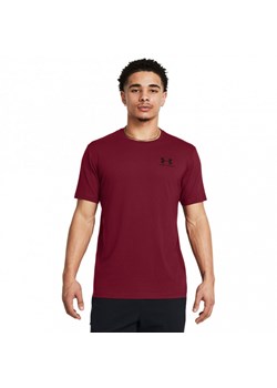 Męski t-shirt z nadrukiem Under Armour UA M Sportstyle LC SS - czerwony ze sklepu Sportstylestory.com w kategorii T-shirty męskie - zdjęcie 177893800