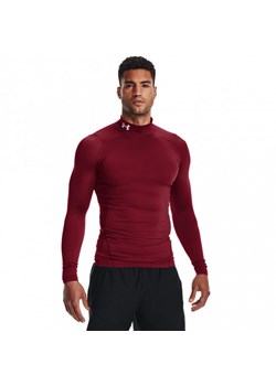 Męski longsleeve treningowy termoaktywny Under Armour UA CG Armour Comp Mock - czerwony ze sklepu Sportstylestory.com w kategorii T-shirty męskie - zdjęcie 177894040