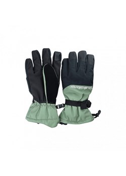 Męskie rękawice narciarskie Quicksilver Mission Glove - zielone ze sklepu Sportstylestory.com w kategorii Rękawiczki męskie - zdjęcie 177895423