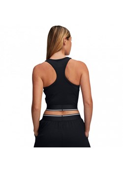 Damski top treningowy Under Armour UA Meridian Rib Branded Tank - czarny ze sklepu Sportstylestory.com w kategorii Bluzki damskie - zdjęcie 177895494