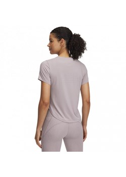 Damska koszulka do biegania Under Armour UA Launch Elite - beżowa ze sklepu Sportstylestory.com w kategorii Bluzki damskie - zdjęcie 177895871
