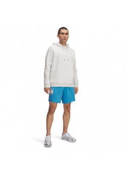 Męskie spodenki dresowe Under Armour UA Rival Terry Logo 8 in Short - niebieskie ze sklepu Sportstylestory.com w kategorii Spodenki męskie - zdjęcie 177895960