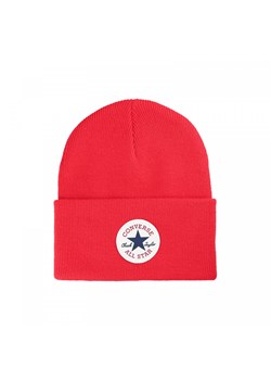 Czapka zimowa uniseks Converse Chuck Taylor All Star Patch Beanie - czerwona ze sklepu Sportstylestory.com w kategorii Czapki zimowe damskie - zdjęcie 177896074