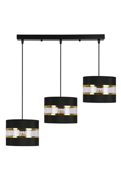 Nowoczesna potrójna czarna lampa wisząca - D255 S0-D99 ze sklepu Edinos.pl w kategorii Lampy wiszące - zdjęcie 177898434
