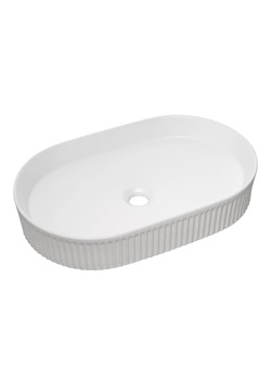 Biała owalna ceramiczna umywalka Ifrexi 3X ze sklepu Edinos.pl w kategorii Łazienka - zdjęcie 177898691