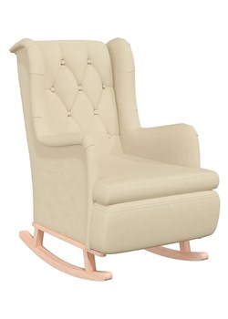 Kremowy bujany fotem wypoczynkowy z pikowaniem S4-M81 - id: 48050 - marki Elior - 177898814 Kremowy bujany fotem wypoczynkowy z pikowaniem S4-M81 ze sklepu Edinos.pl w kategorii Fotele - zdjęcie 177898814