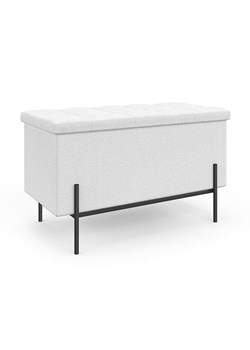 IDOMYA Essentials Ławka w kolorze białym ze schowkiem - 76 x 45 x 37 cm ze sklepu Limango Polska w kategorii Meble - zdjęcie 177907500