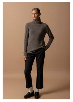 Perfect Cashmere Kaszmirowy golf "Willow" w kolorze szarobrązowym ze sklepu Limango Polska w kategorii Swetry damskie - zdjęcie 177909923