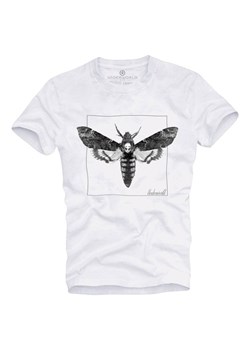 T-shirt męski UNDERWORLD Night Butterfly biały ze sklepu morillo w kategorii T-shirty męskie - zdjęcie 177913202