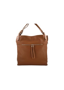 Duży skórzany worek / shopper bag - A4 - Brązowy jasny ze sklepu Barberinis w kategorii Torby Shopper bag - zdjęcie 177917062