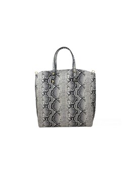 Torebka shopper z kolorowym nadrukiem - Beżowa ze sklepu Barberinis w kategorii Torby Shopper bag - zdjęcie 177926473