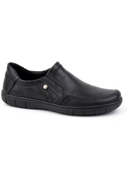 Buty męskie skórzane 790MP czarne ze sklepu butyolivier w kategorii Półbuty męskie - zdjęcie 177928620