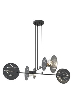 Czarna wisząca lampa w stylu industrialnym - 5X D152 L9-K79 ze sklepu Edinos.pl w kategorii Lampy wiszące - zdjęcie 177939622