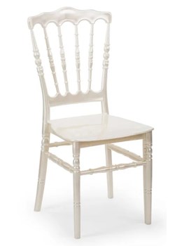 Eleganckie Krzesło Chiavari Kolor Perłowy M4-C43 ze sklepu Edinos.pl w kategorii Krzesła - zdjęcie 177939652