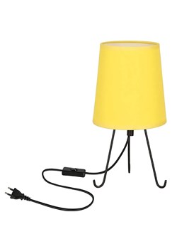 Lampa stołowa z żółtym abażurem - D246 wenge ze sklepu Edinos.pl w kategorii Lampy stołowe - zdjęcie 177939762