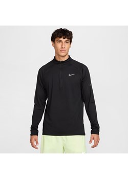 Męska bluza do biegania z zamkiem 1/4 Dri-FIT Nike Stride - Czerń ze sklepu Nike poland w kategorii Bluzy męskie - zdjęcie 177941633