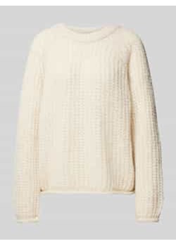 Sweter z dzianiny z okrągłym dekoltem ze sklepu Peek&Cloppenburg  w kategorii Swetry damskie - zdjęcie 177943280