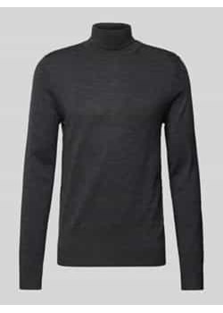 Sweter z dzianiny z golfem ze sklepu Peek&Cloppenburg  w kategorii Swetry męskie - zdjęcie 177946074