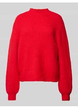 Sweter z dzianiny o kroju relaxed fit ze stójką model ‘MILLER’ ze sklepu Peek&Cloppenburg  w kategorii Swetry damskie - zdjęcie 177946742