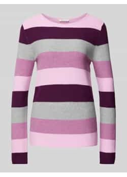 Sweter z dzianiny o kroju regular fit z oddychającej mieszanki bawełny ze sklepu Peek&Cloppenburg  w kategorii Swetry damskie - zdjęcie 177948022