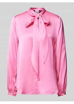 Bluzka o kroju regular fit z wiązanym detalem ze sklepu Peek&Cloppenburg  w kategorii Bluzki damskie - zdjęcie 177949753