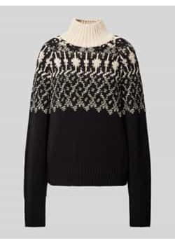 Sweter z dzianiny ze stójką ze sklepu Peek&Cloppenburg  w kategorii Swetry damskie - zdjęcie 177953131