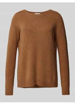 Sweter z dzianiny z prążkowanymi wykończeniami ze sklepu Peek&Cloppenburg  w kategorii Swetry damskie - zdjęcie 177957284