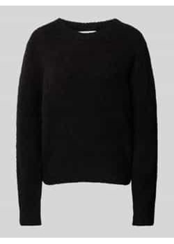 Sweter o kroju regular fit z bouclé z mieszanki żywej wełny i wełny z alpaki ze sklepu Peek&Cloppenburg  w kategorii Swetry damskie - zdjęcie 177959401
