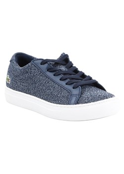 Buty lifestylowe Lacoste L 12 12 317 W 7-34CAW0017003 białe niebieskie ze sklepu ButyModne.pl w kategorii Trampki damskie - zdjęcie 177967183