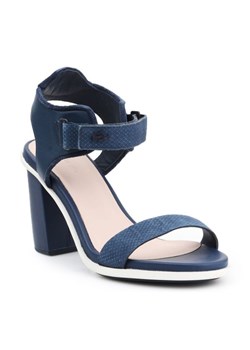 Sandały Lacoste Lonelle Heel Sandal 116 1 W Caw 7-31CAW0112003 niebieskie ze sklepu ButyModne.pl w kategorii Sandały damskie - zdjęcie 177967201