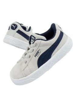 Buty sportowe Puma Suede 369684 02 szare ze sklepu ButyModne.pl w kategorii Buciki niemowlęce - zdjęcie 177967983