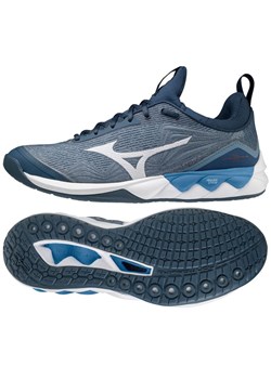 Buty do sitkówki Mizuno Wave Luminous 2  V1GA212021 niebieskie niebieskie ze sklepu ButyModne.pl w kategorii Buty sportowe męskie - zdjęcie 177968430