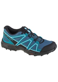 Buty Salomon Speedcross Jr 471238 niebieskie ze sklepu ButyModne.pl w kategorii Buty trekkingowe dziecięce - zdjęcie 177968601